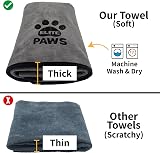 Elite Paws Ultra-Absorbent Luxury Dog Towel 140x70cm 2 Pack Charcoal Grey view 5