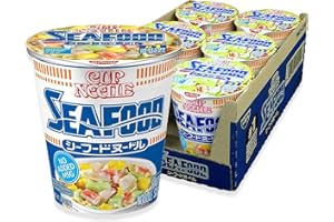 Nissin Cup Noodles Ramen Noodle Soup, Seafood, 2.68 Ounce (Pack of 6)
