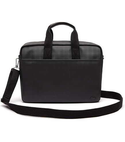 Amazon.com: Lacoste Men's Classic Computer Bag, Black Petit Pique