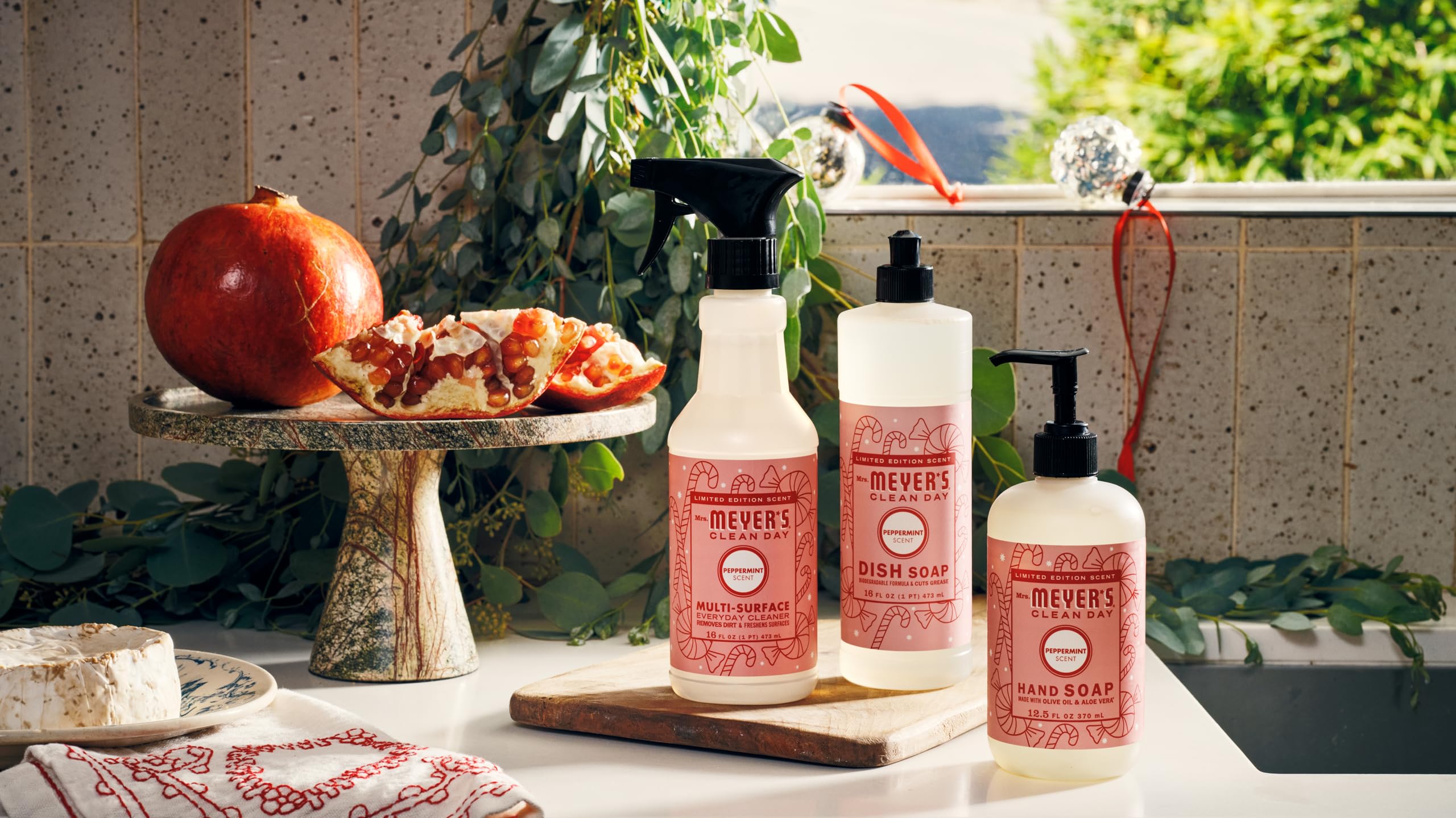 Mrs. MEYER'S CLEAN DAY Liquid Hand Soap, Peppermint, 12.5 oz (Pack of 3)