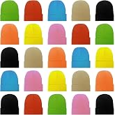 LYDTICK 25 Pack Winter Beanie Hats Bulk for Men Women, Wholesale Knit Beanies Cold Weather Skull Caps