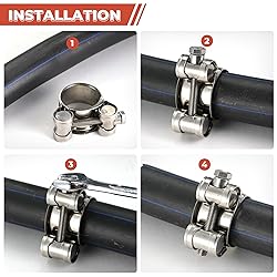 AKIHISA T-Bolt Hose Clamps,304 Stainless Steel