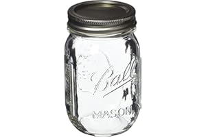 Ball Pint Mason Jar, Regular Mouth, 16 oz (3 Count)
