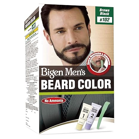 Buy Bigen Men S Beard Color Brownish Black B102 40g Online At