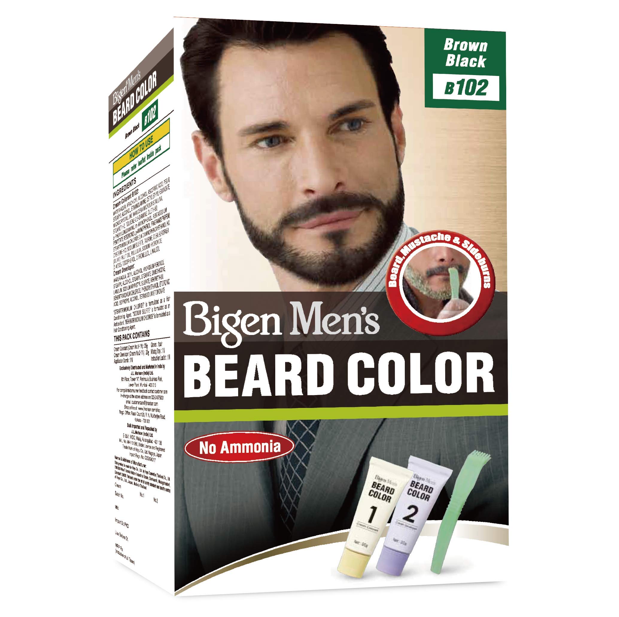 Hoyu Co Bigen Men S Beard Colour Brown Black B102 Buy Online In