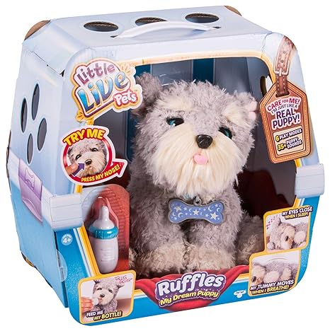 Boti 34444 - Little Live Pets, Ruffles - My Dream Puppy, Funktionsplüsch - Hund, ca. 25 cm groß