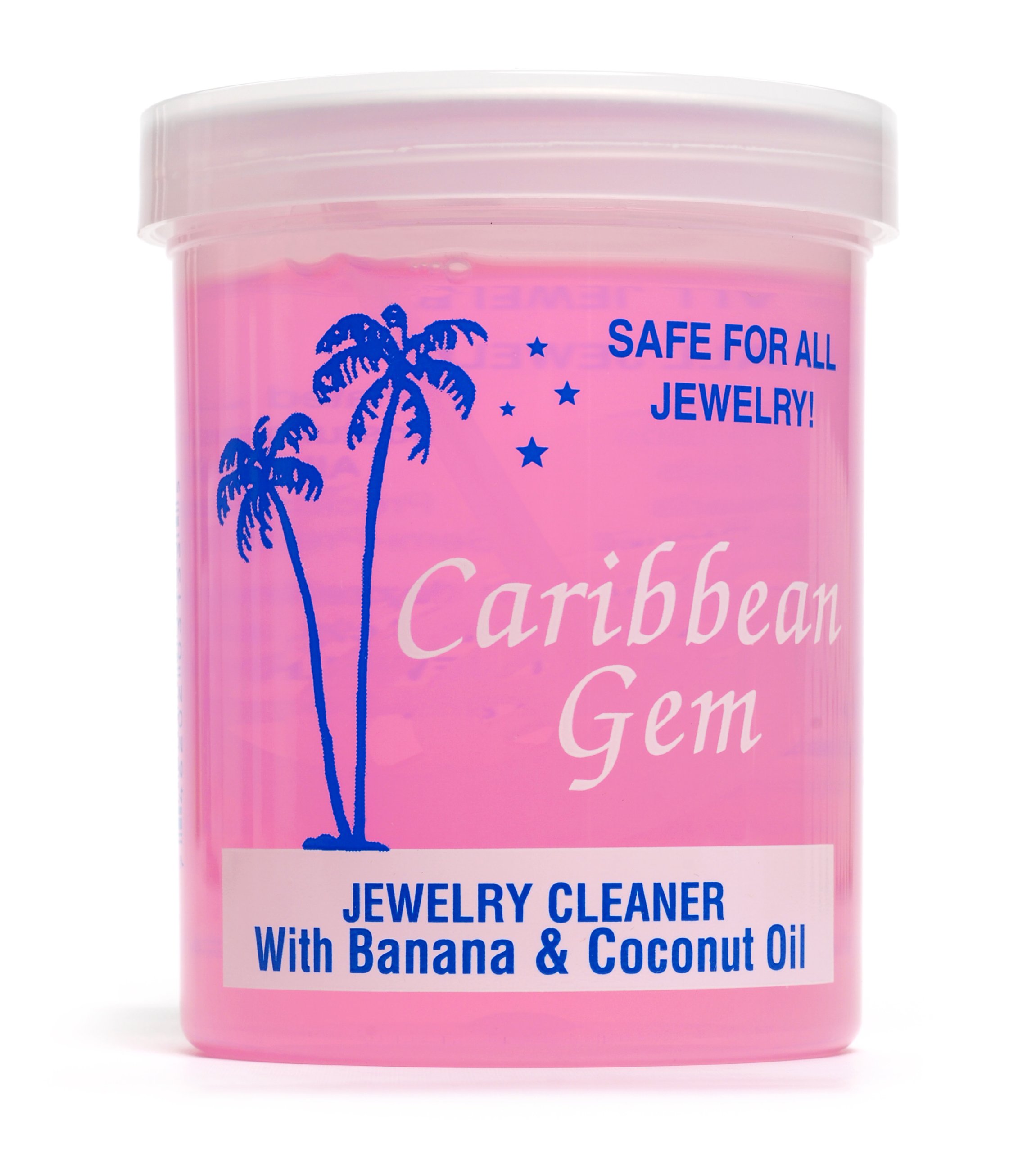 Caribbean Gem Banana & Coconut Oil Jewelry Cleaner (A 8 oz. Jar) Safe