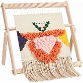 WILLOWDALE Weaving Loom for Kids, 16.5" L x 15.7" W Wooden Loom Kit | Small Tapestry Loom with Stand For DIY Weaving, Art &amp; Crafts, Ideal for Kids, Beginners, Adults
