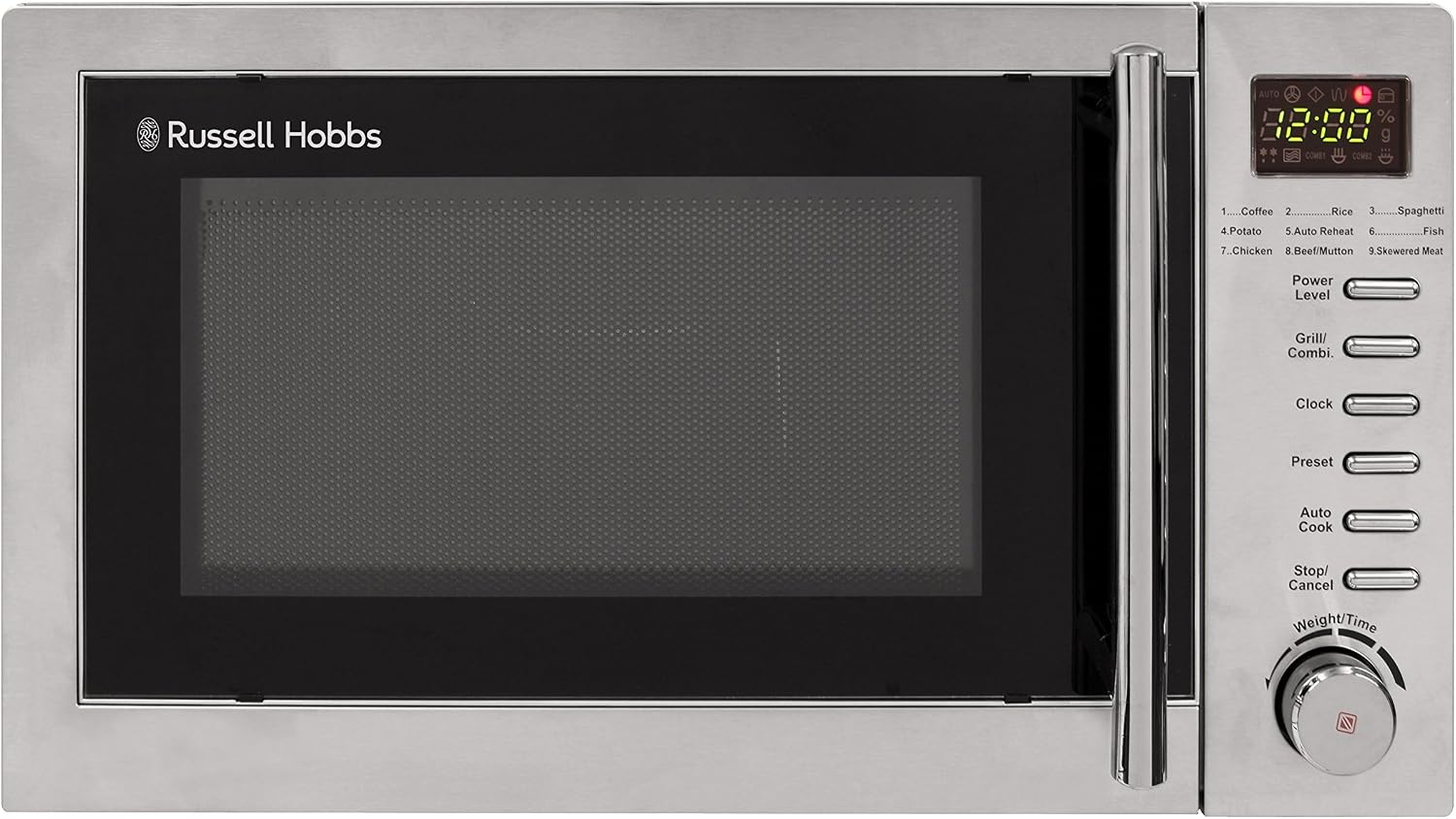 Russell Hobbs RHM2031 20 L 800 W Stainless Steel Digital Grill Microwave with 5 Power Levels, 1000 W Grill Power - Image 4