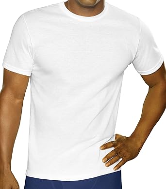 Amazon.com: Fruit Of The Loom Men's Crew Neck T-Shirt White X-Large: Clothing
