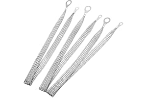 20" x 1/2" Automotive Braided Ground Straps Tinned Copper Engine Grounding Strap with 1/2" to 1/4" Ring Terminal 3pcs