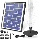 AISITIN 6.5W Solar Fountain with 1500mAh Battery Backup 10 Nozzles view 4