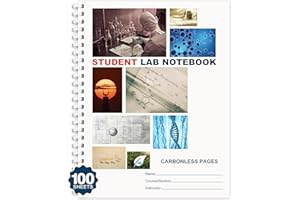 Yeplan Carbonless Lab Notebook - 8.5" x 11" Chemistry Notebook (Carbonless 100 pg-8.5'' X 11'')