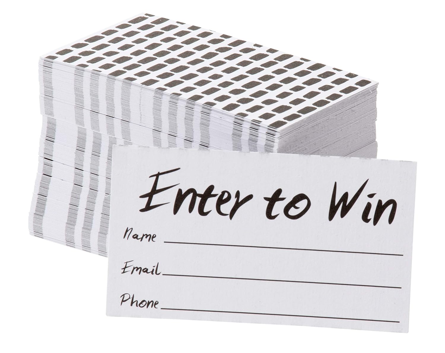 Enter To Win Cards 200 Pack Entry Form Cards Entry Cards For Contests Raffles Ballots Drawings White 3 5 X 2 Inches