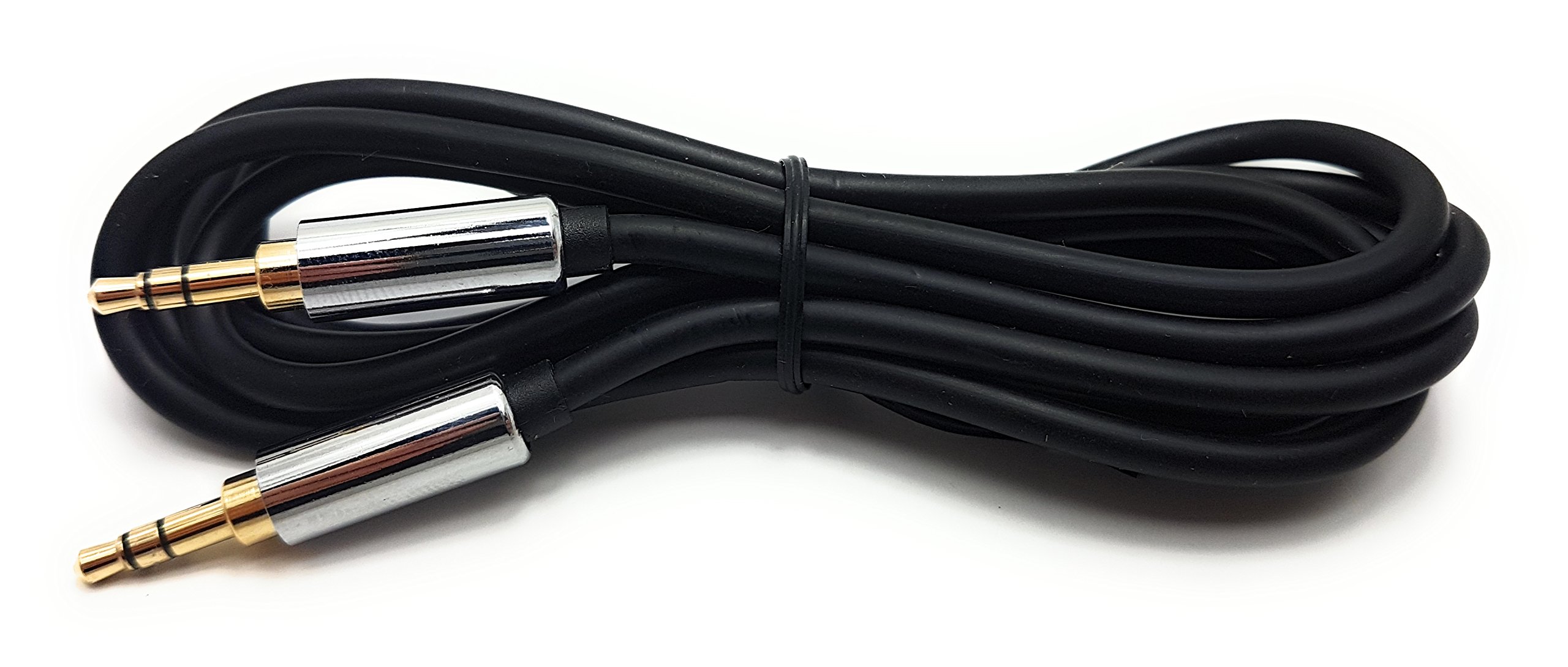 MainCore 1.5m long Pro 3.5mm to 3.5mm Jack METAL/GOLD/BLACK Stereo Jack Cable (Available in 0.5m, 1m, 1.5m, 2m, 3m.) (1.5m)