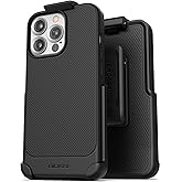 Encased Thin Armor Designed for iPhone 13 Pro Belt Clip Case, Slim Fit Phone Case with Holster (iPhone 13 Pro)