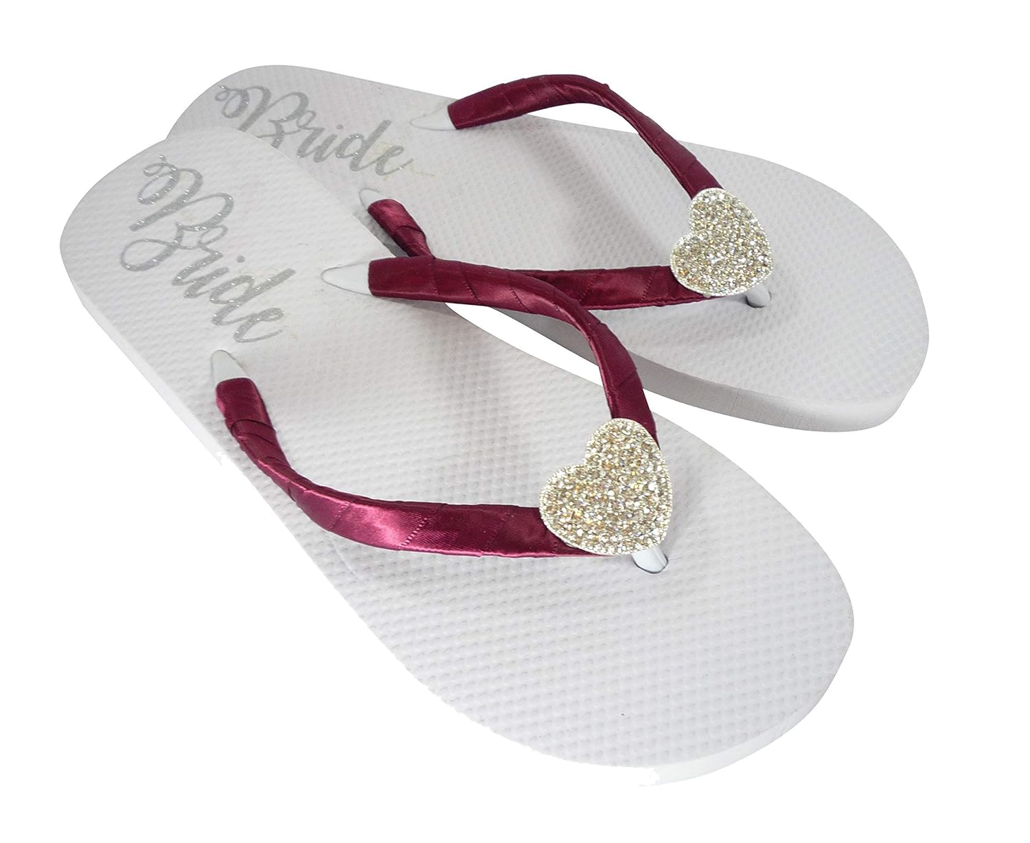 silver flip flops amazon