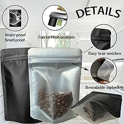 YINGZON 100 Pack Mylar Bags, 6 x 9 inchs Premium