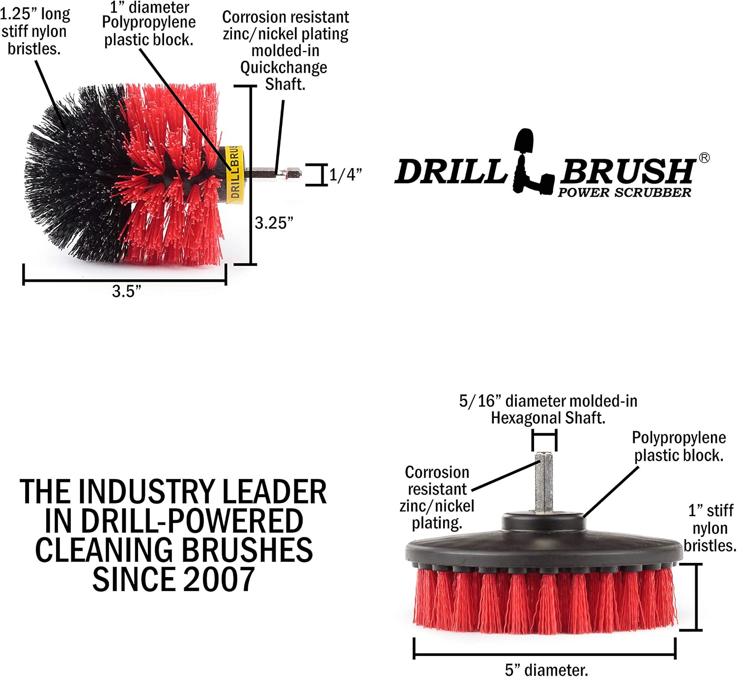 Amazon Com Drill Brush Outdoor Cleaning Supplies Deck Brush Bird Bath Patio Furniture Garden Statues Water Fountain Pond Scrub Brush Mold Remover Grout Cleaner Marble Concrete Brick Health Personal Care