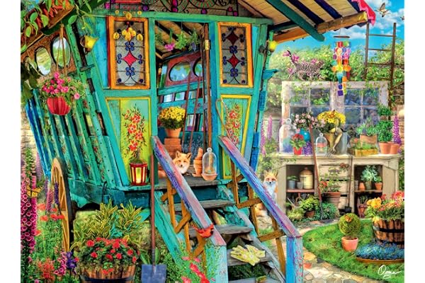 Buffalo Games - Aimee Stewart - The Potting Shed - 1000 Piece Jigsaw Puzzle for Adults Challenging Puzzle Perfect for Game Ni