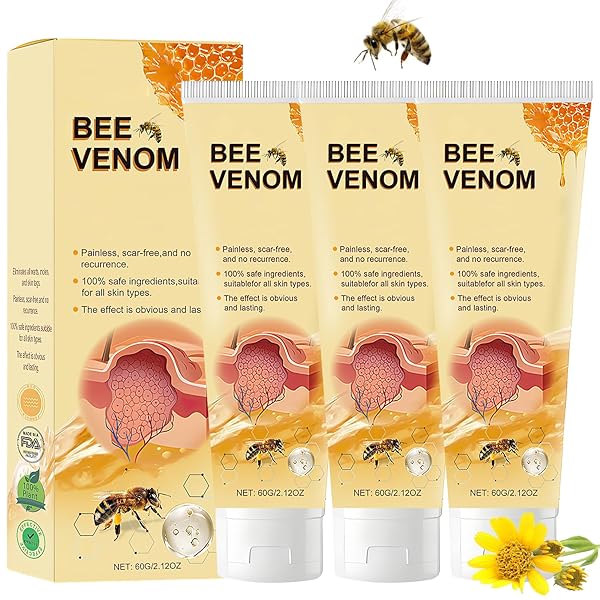OKNIAO NEW BEE VENOM REPAIR CREAM,HYDRATING MOISTURIZING CREAM,PROFESSIONAL BEE VENOM MOISTURIZING CREAM,PROFESSIONAL BEE VENOM CREAM PROVIDES FOR ALL PARTS OF THE BODY, ALL SKIN (3PCS)