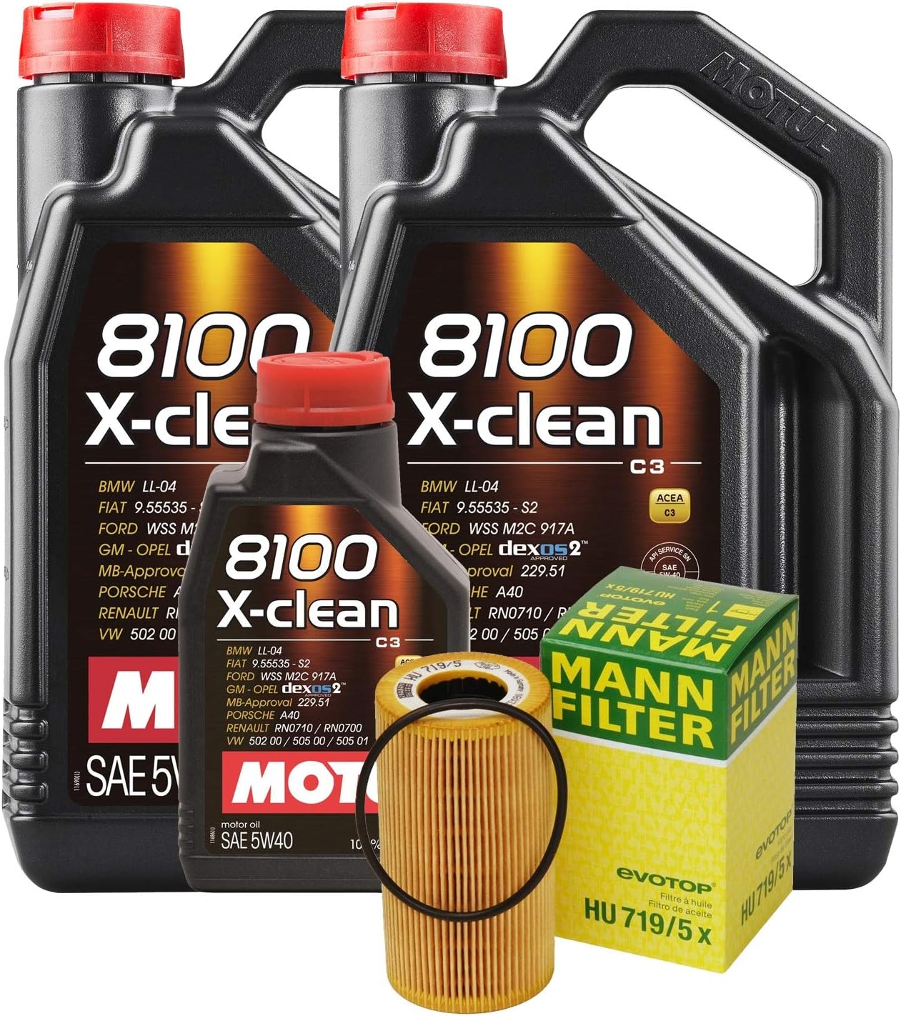 Amazon Com Newparts 11l Motul 8100 X Clean 5w40 Mann Filter Engine Motor Oil Kit 996 911 Gt3 3 6l For Porsche 911 3 6l H6 Gt3 Fi 2004 2005 Porsche A40 Automotive