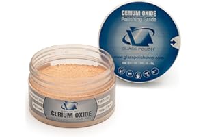 GLASS POLISH PRO Cerium Oxide Glass Polishing Powder – 100g (3.52oz) High-Grade 85% Pure Suspension-Treated Formula, 3.5 Micr