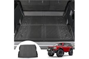 Mabett Cargo Liner Non-Slip Mat for Ford Bronco Accessories, All-Weather Protection Trunk Mat Fit Bronco 2021 2022 2023 2024 4-Door Black