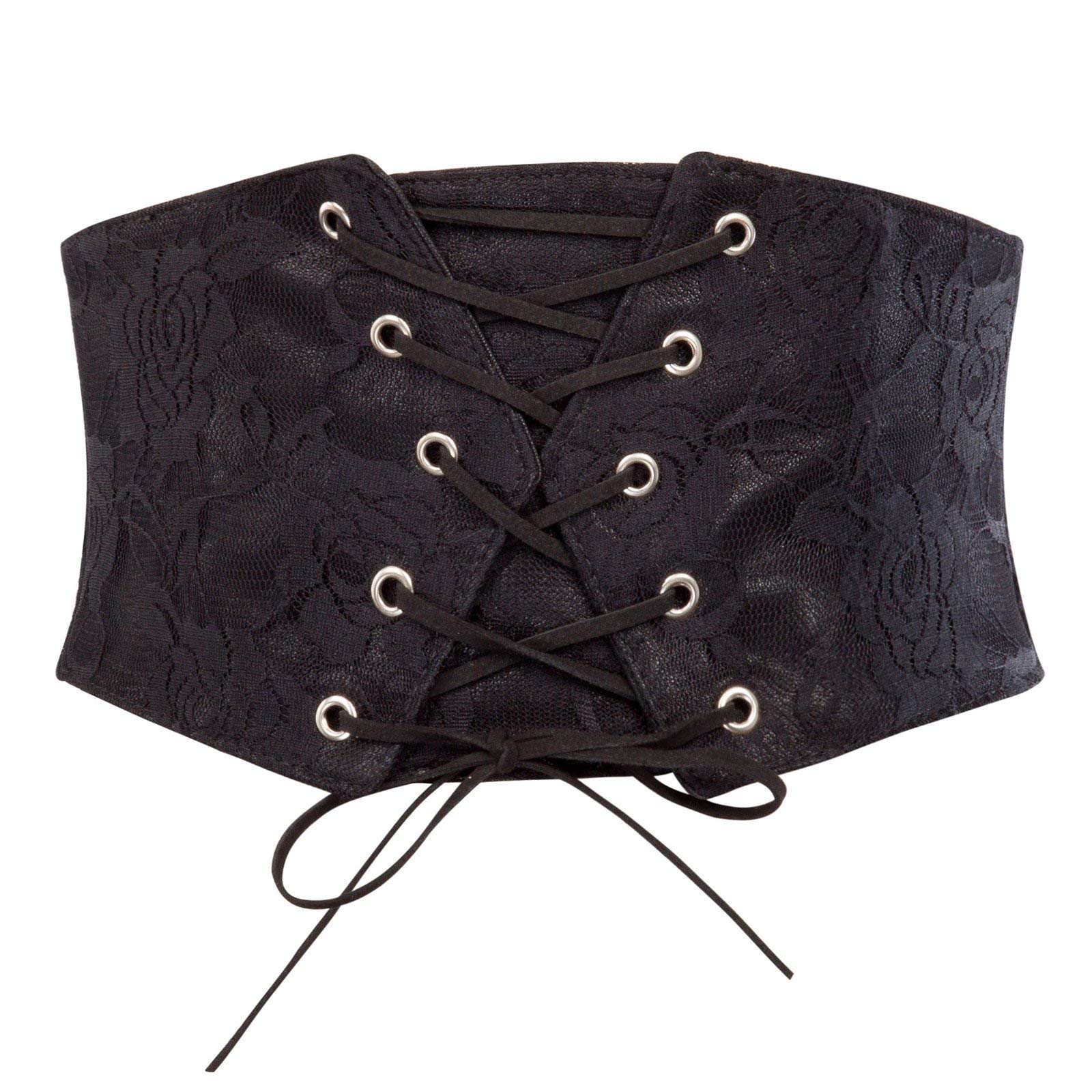 Photo 1 of GRACE KARIN Women's Black Corset Belt Waist Cincher Belt Underbust Corset Black L
