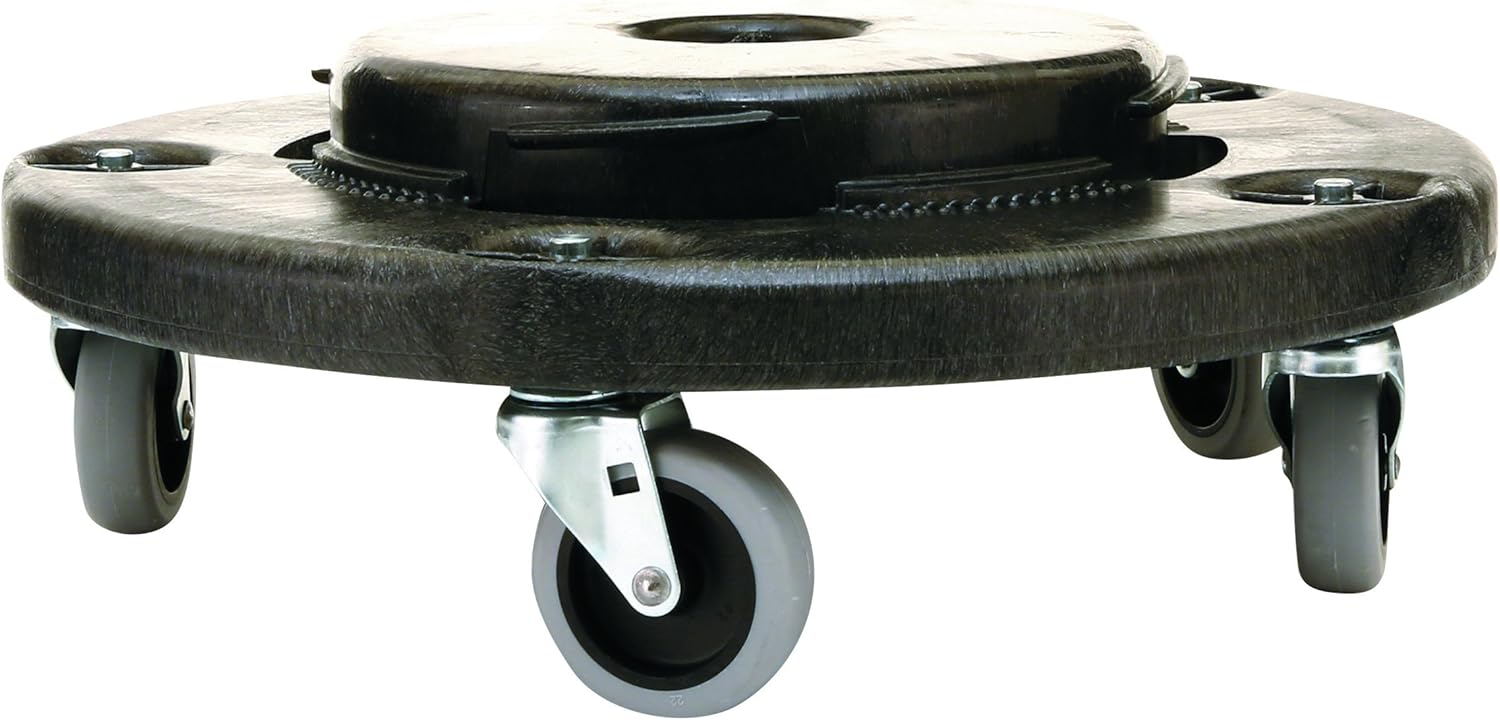 Rubbermaid Commercial Products FG264000BLA BRUTE Dolly, 18-1/4 x 6-3/5 in, Black: Industrial & Scientific