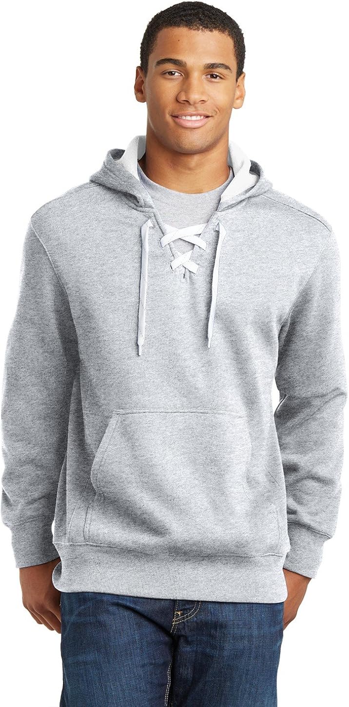 mens lace up hoodie