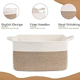 TIMEYARD Large Storage Basket 65L Cotton Rope 55x38x30 cm Laundry Toy Basket view 6