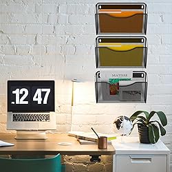 Gawerk 6 Pack Wall File Organizer, Mesh Hanging