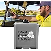 DESERT FOX GOLF Phone Caddy – Funny Quotes Golf Cart Phone Holder with Secure Strap for Hands-Free GPS & Golf Apps – Gifts for Men & Women