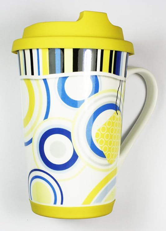 The Leonardo Collection - Taza (con tapa y asa, admite microondas ...