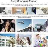 modunful Wall Mounted Baby Changing Unit Foldable Diaper Station view 8