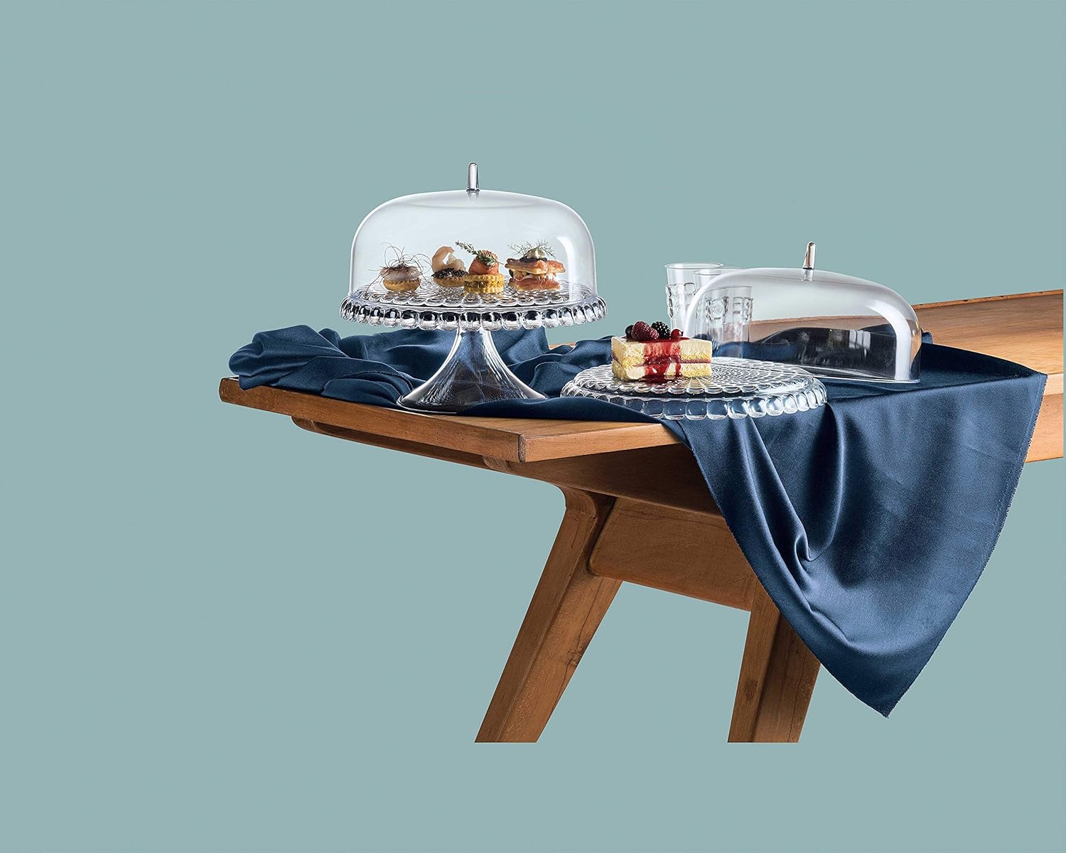 Guzzini, Small Cake Serving Set Tiffany, diameter 30 x h16 cm, Transparent, 11.8 x 0.1 x 0.1 cm - Image 4