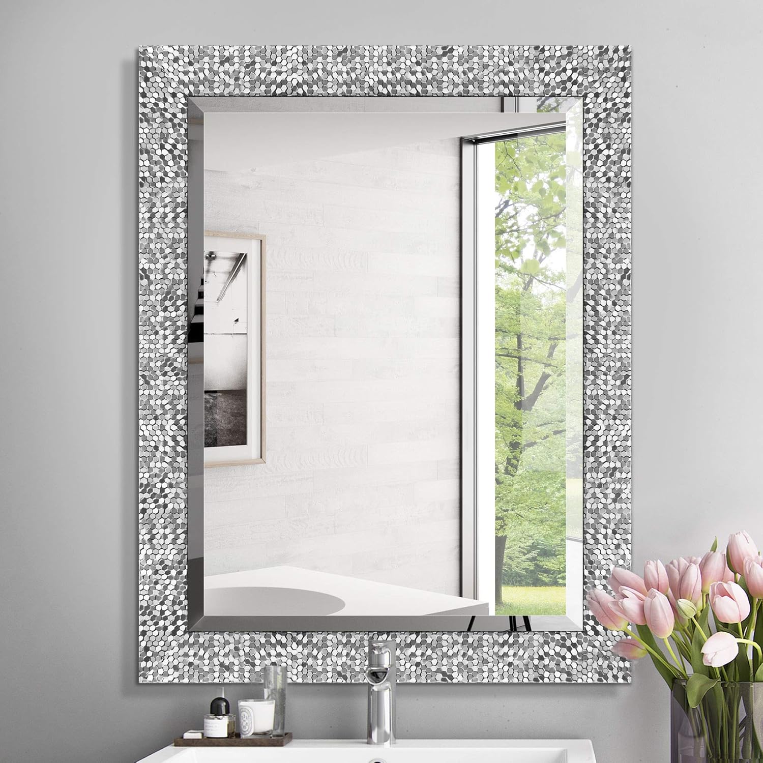 Buy MIRROR TREND 24 x 32 Inches Silver 