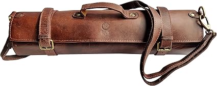Leder Messertasche Fur Koche Kochmesser Aufbewahrung Rolltasche Fur Koch Von Rustic Town Amazon De Sport Freizeit
