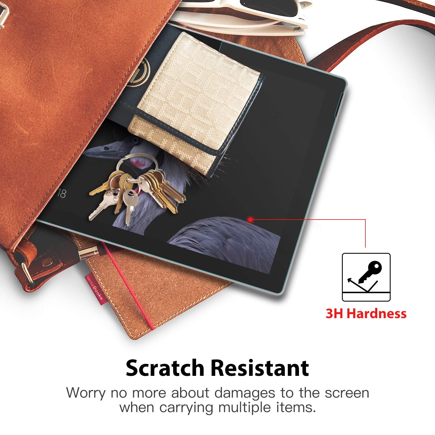 MoKo Matte Screen Protector for Microsoft Surface Pro 7 Plus/Pro 7/Pro 6/Pro 5/Pro 4/Pro LTE Tablet, Anti Reflection PET Film, Write Draw and Sketch with Surface Pen Like on Paper, Clear
