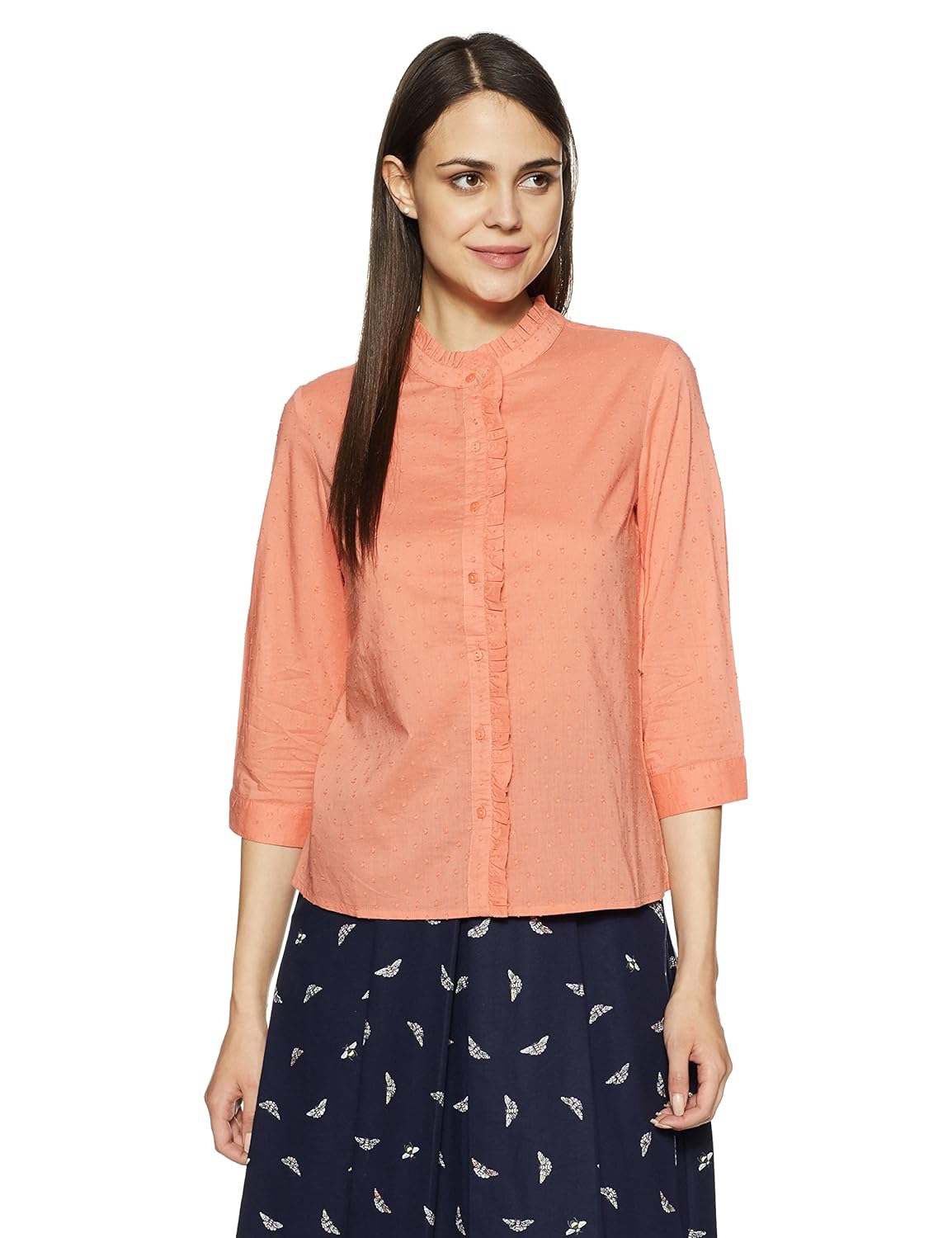 symbol amazon brand women's plain regular fit top