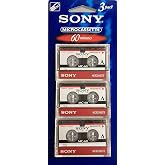 Sony 3MC-60B Microcassette - 3 Pack