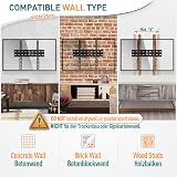 ELIVED Ultra Slim Tilt TV Wall Mount 26-60 inch VESA 75x75-400x400 view 7