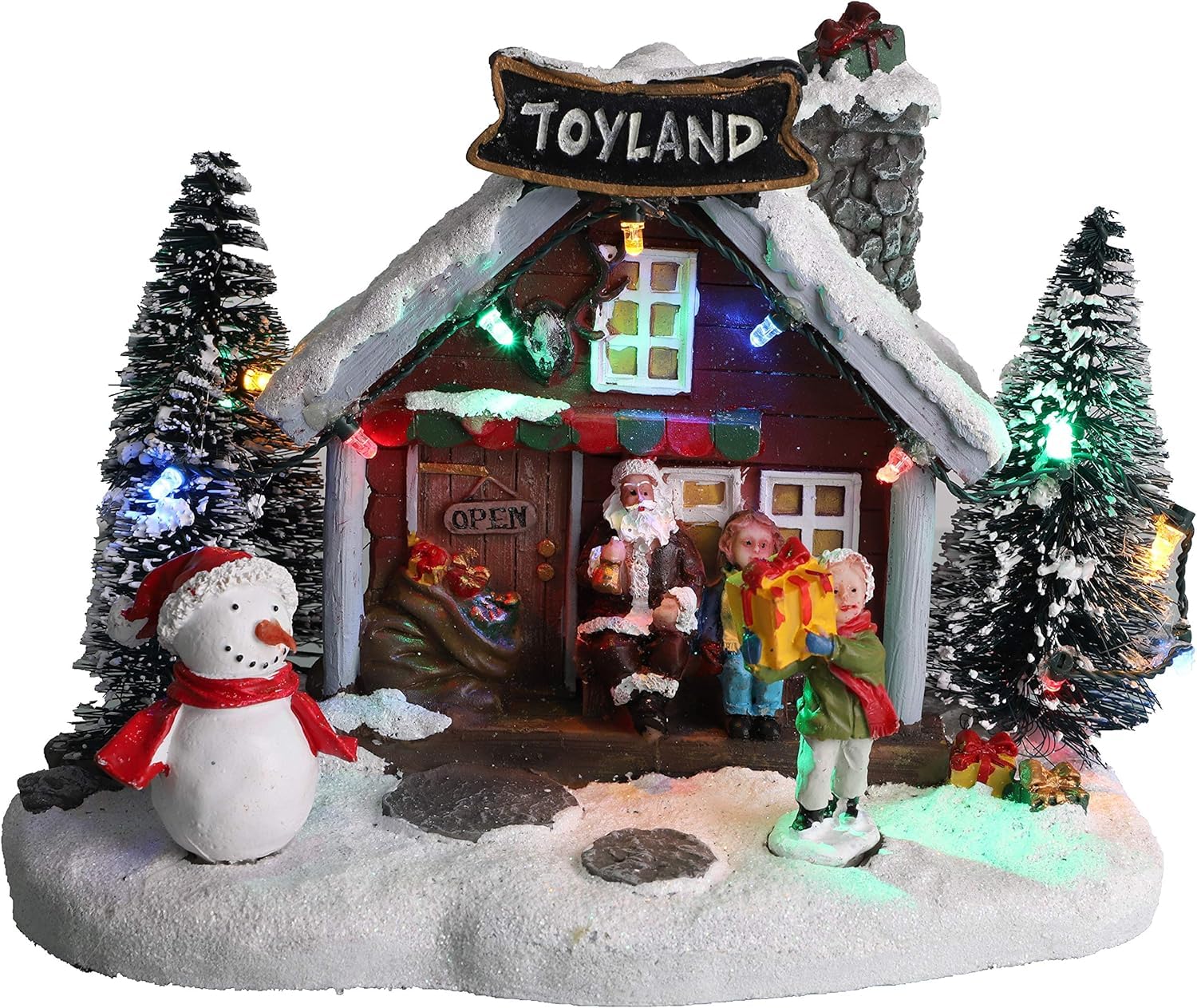 Christmas Concepts® LED Light Up Christmas Village Scene - 200mm (8") (Toyland Toy Shop)