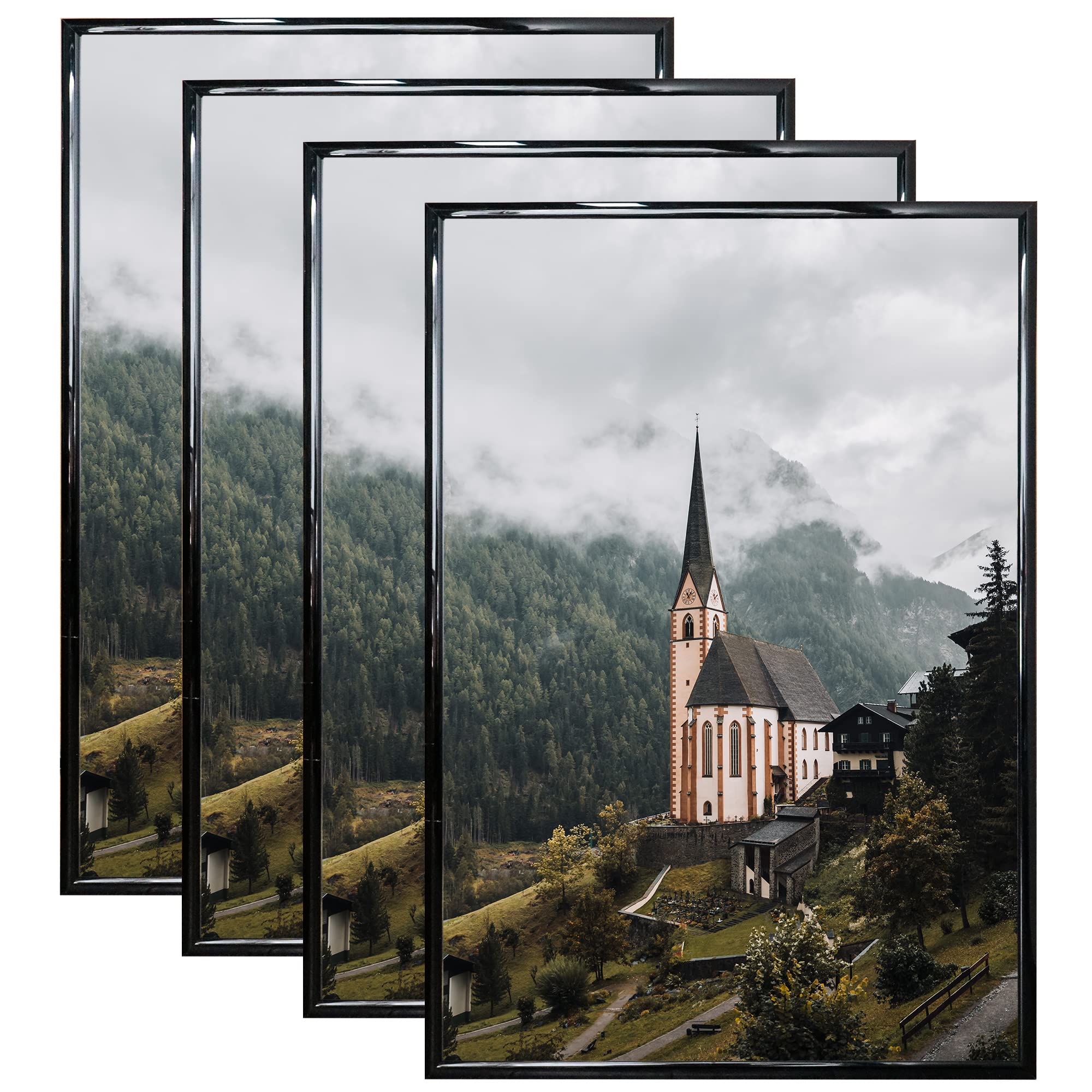 Photo 1 of ****************1 IS DAMAGED****************
GraduationMall 24x36 Poster Frame with UV Protection Acrylic,Hanging Hardware for Wall Mounting,Display Picture Vertically or Horizontally,4 Pack