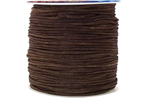 Mandala Crafts Extra Long 1mm 1.5mm 2mm Braided Nylon 109 YD Light Fan Shade Lift Blinds Cord (2mm, Chocolate Brown)