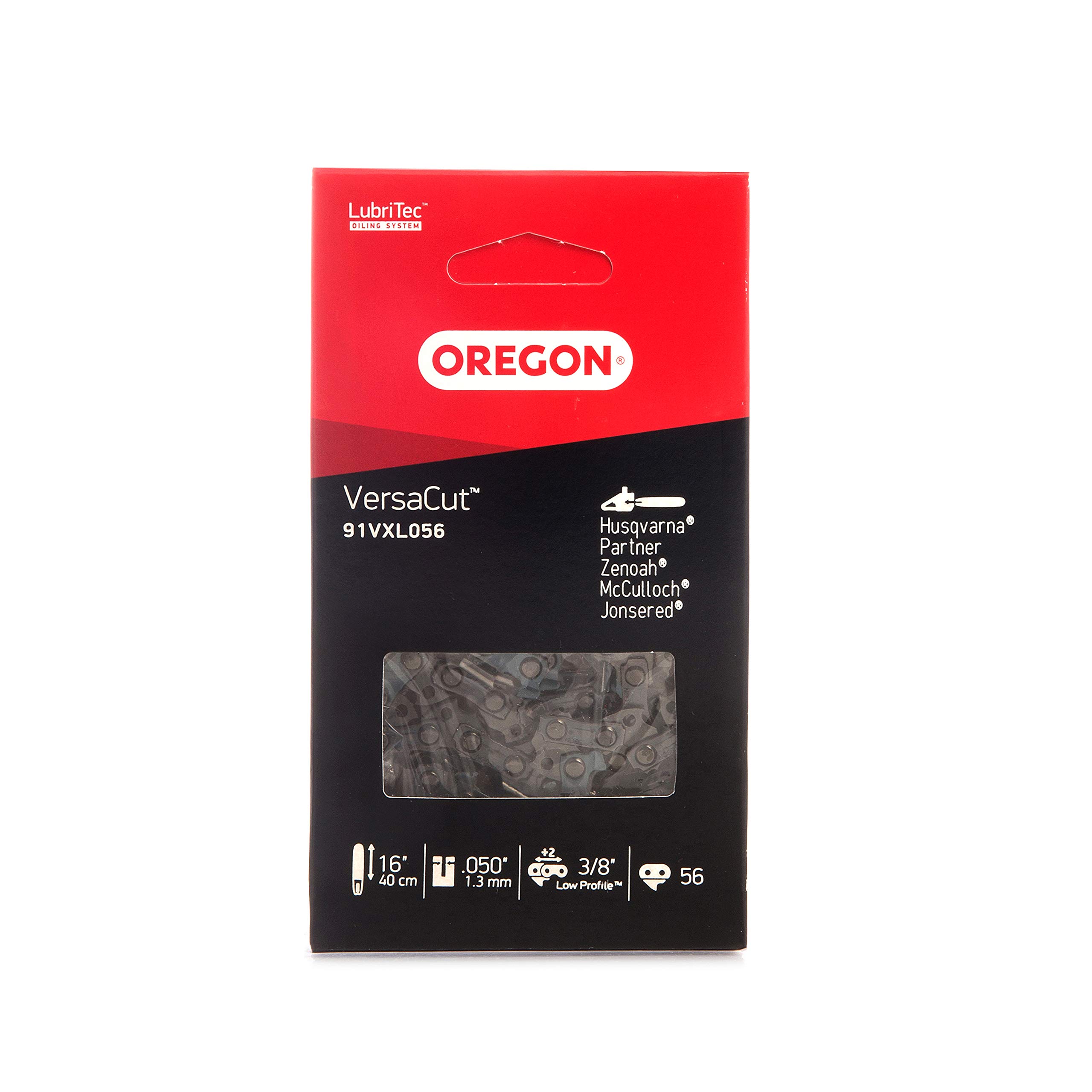 Oregon 91VXL056E 3/8-Inch Long Top Semi Chisel Chain with 56 Drive Links