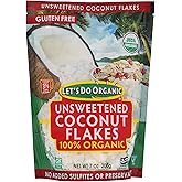 Let's Do Organic Unsweetened Coconut Flakes, 7 oz