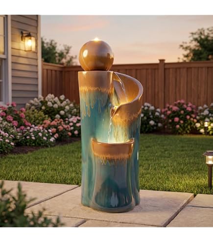 Amazon.com: Henri Studio 4033F2RL Zen 3-Bowl Fountain, One Size