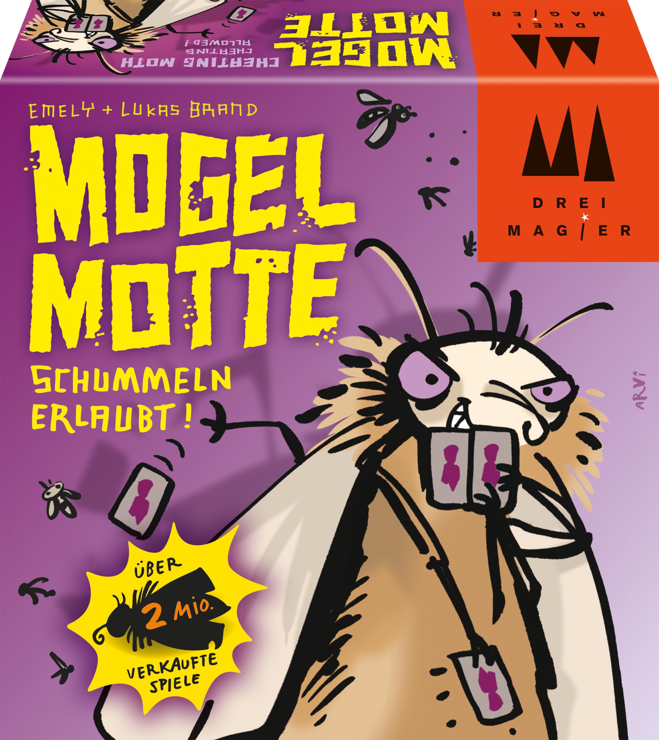 Schmidt Spiele 40862 Mogel Motte, Drei Magier Kartenspiel
